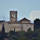 La lluna i el Castell de Sant Martí Sarroca